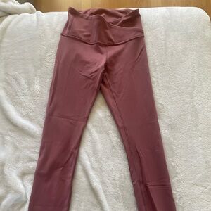 Lululemon v-waist leggings, size 4, vintage plum